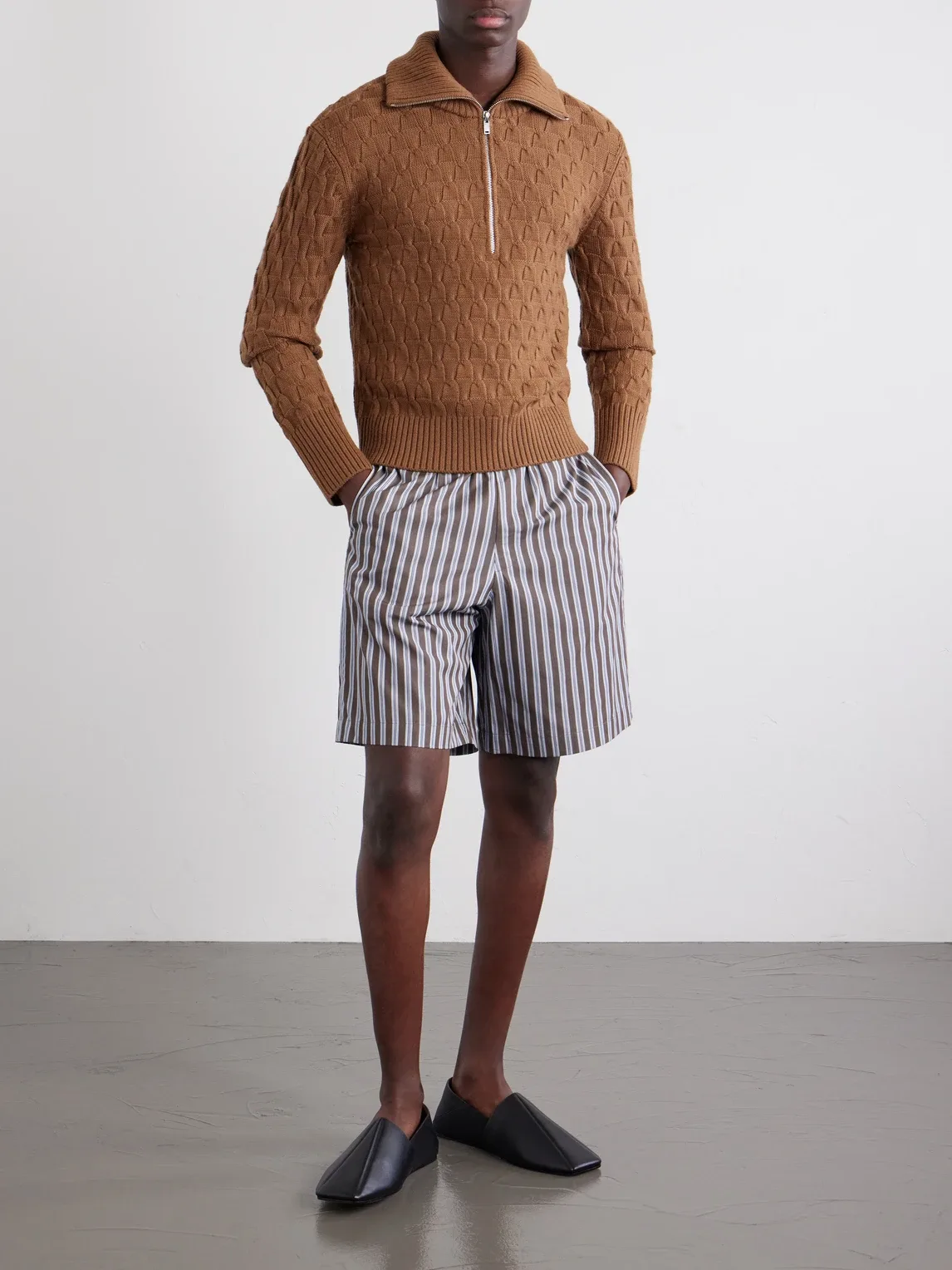 Wool Half-Zip Sweater by Wales Bonner