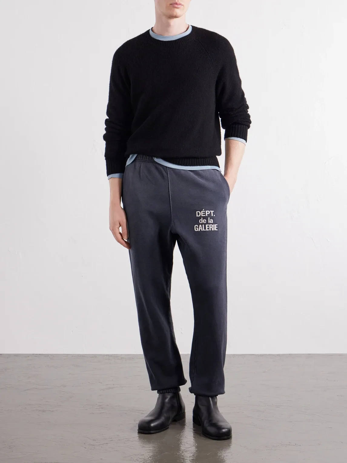 Logo-Embroidered Straight-Leg Cotton-Jersey Sweatpants by Gallery Dept