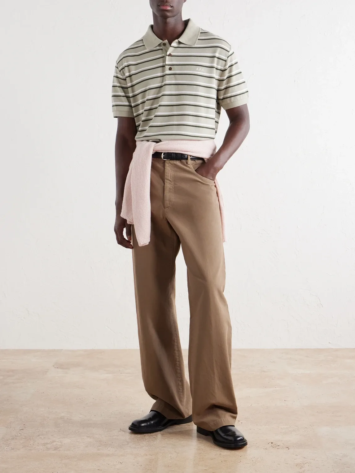 Joe Striped Cotton-Piqué Polo Shirt by A.P.C.