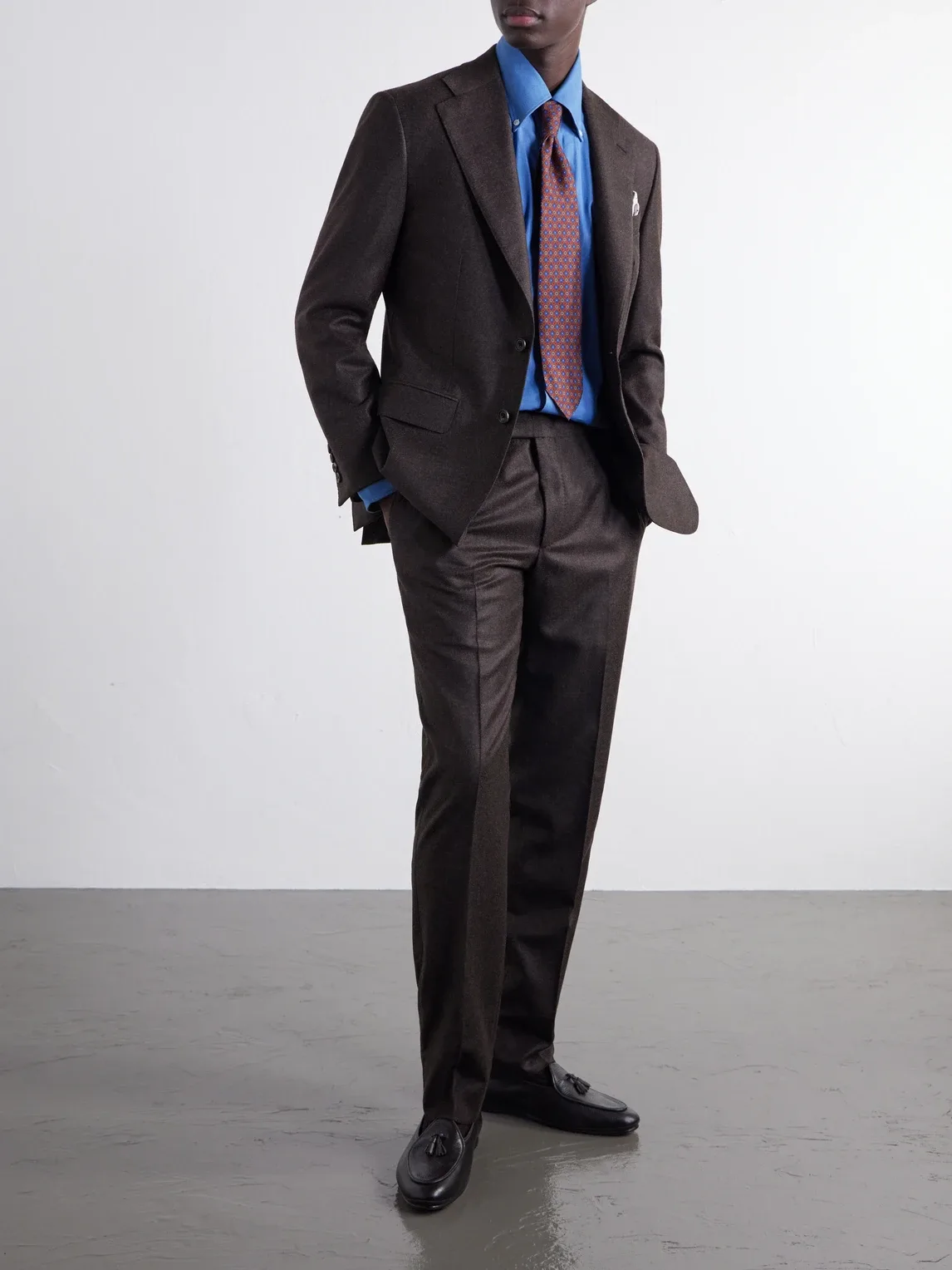 Tapered Wool and Cashmere-Blend Flannel Suit Trousers by Thom Sweeney