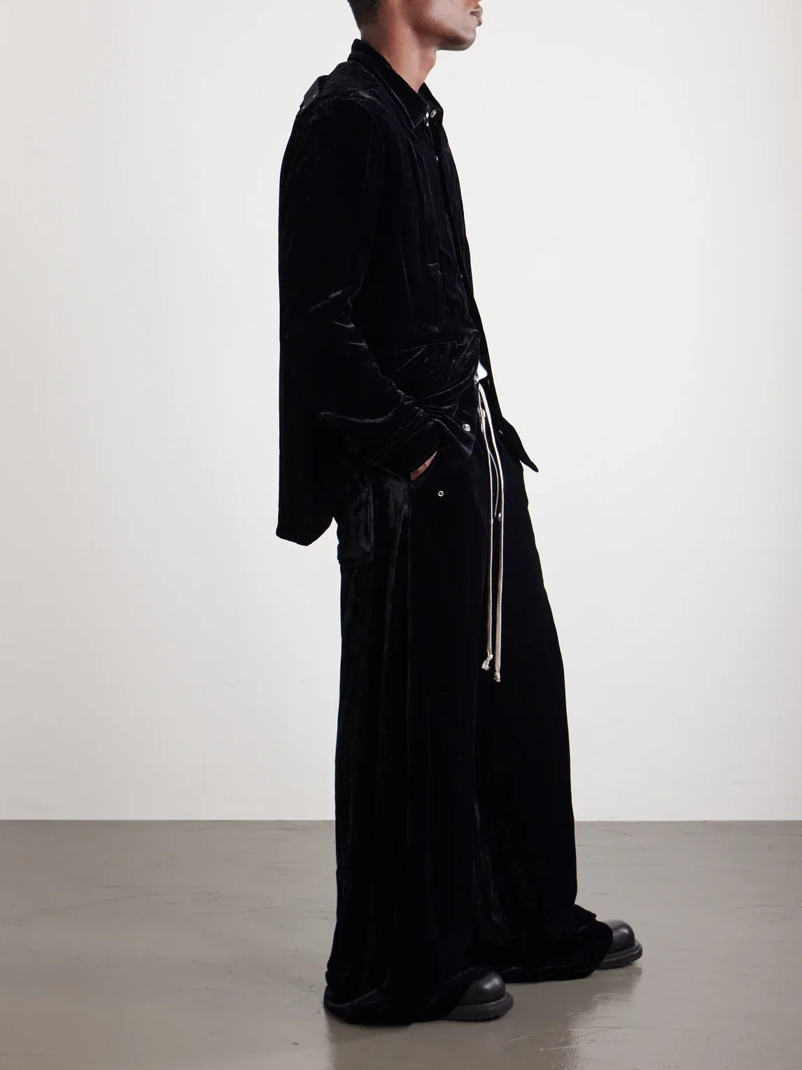Fogpocket Velour Jacket by Rick Owens