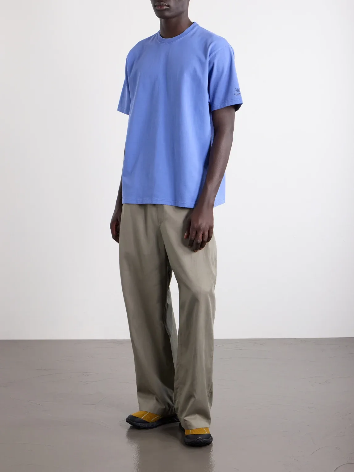 Basso Ciao a Tutti Logo-Print Cotton-Jersey T-Shirt by A Kind of Guise