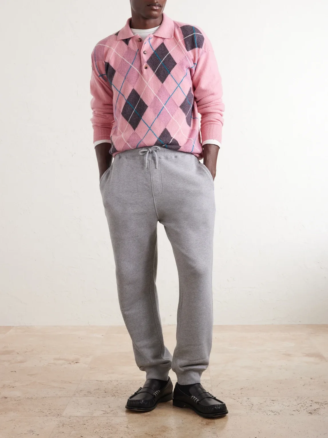 Tapered Cotton-Fleece Sweatpants by JW Anderson