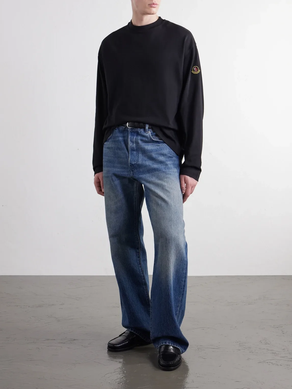 Logo-Detailed Cotton-Jersey T-Shirt by Moncler