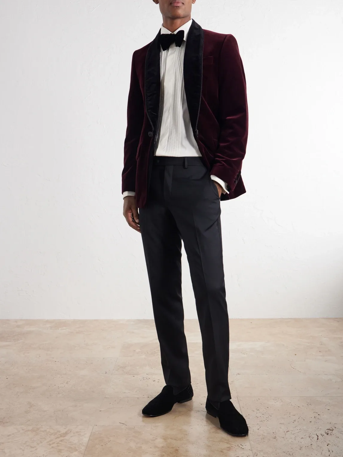 Classic-Collar Pintucked Cotton-Poplin Tuxedo Shirt by Favourbrook