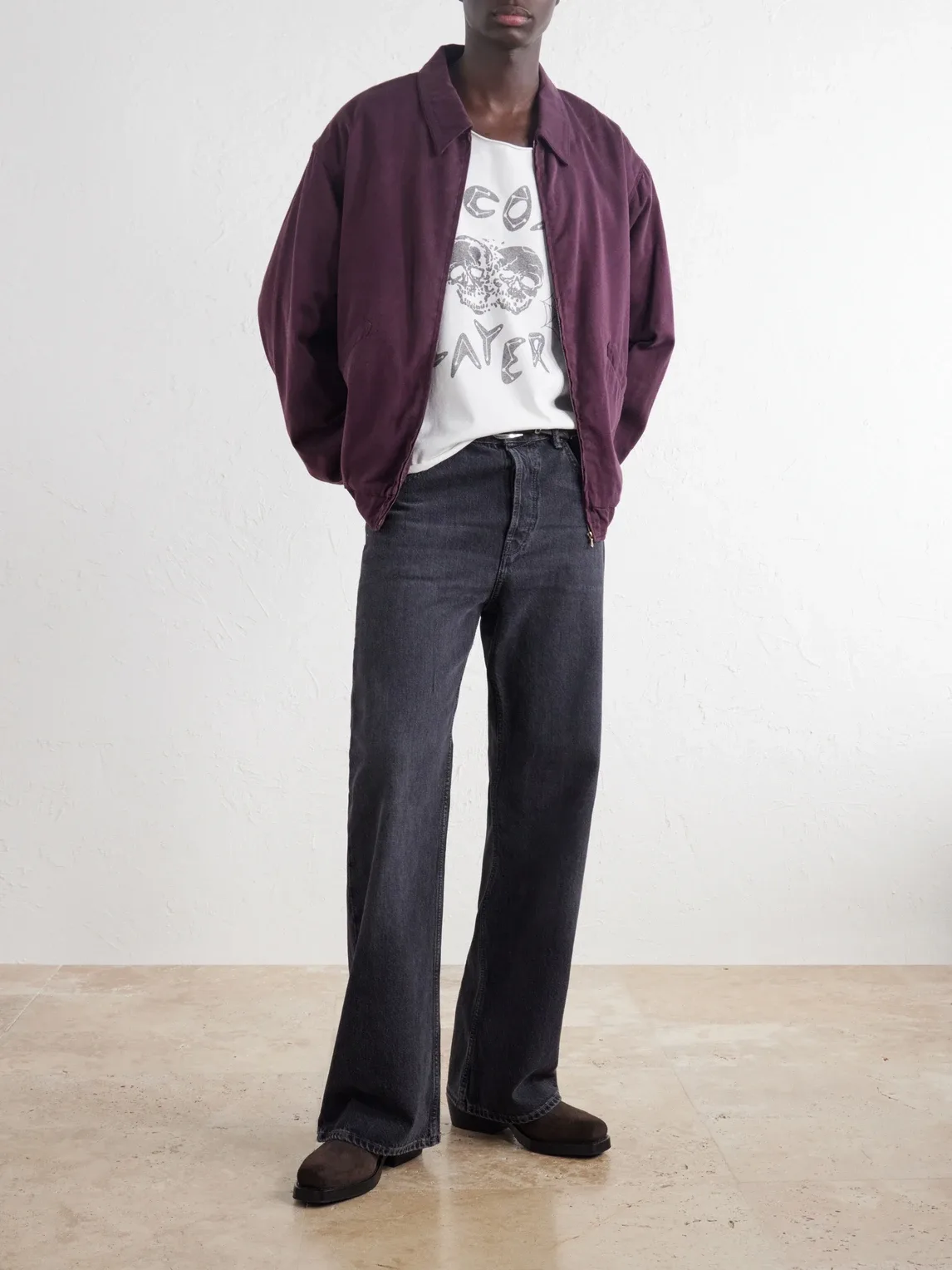 Distressed Printed Cotton-Jersey T-Shirt by Second  Layer