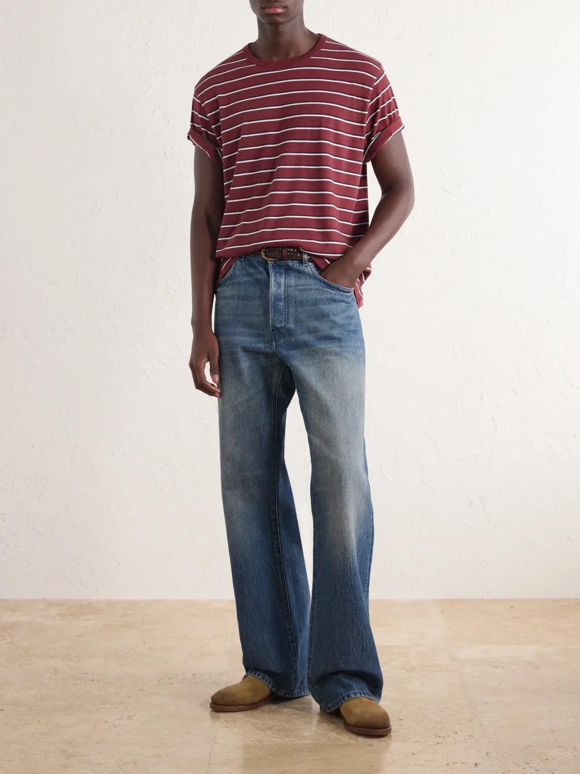 Striped Cotton-Jersey T-Shirt by Aim Leon Dore