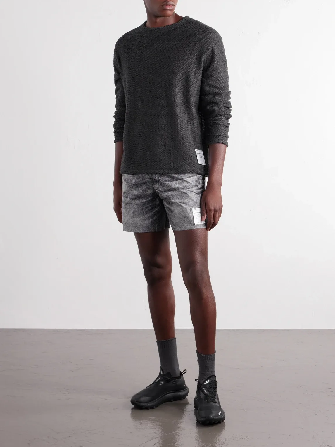 Straight-Leg 5" Logo-Appliquéd PeaceShell™ Shorts by Satisfy