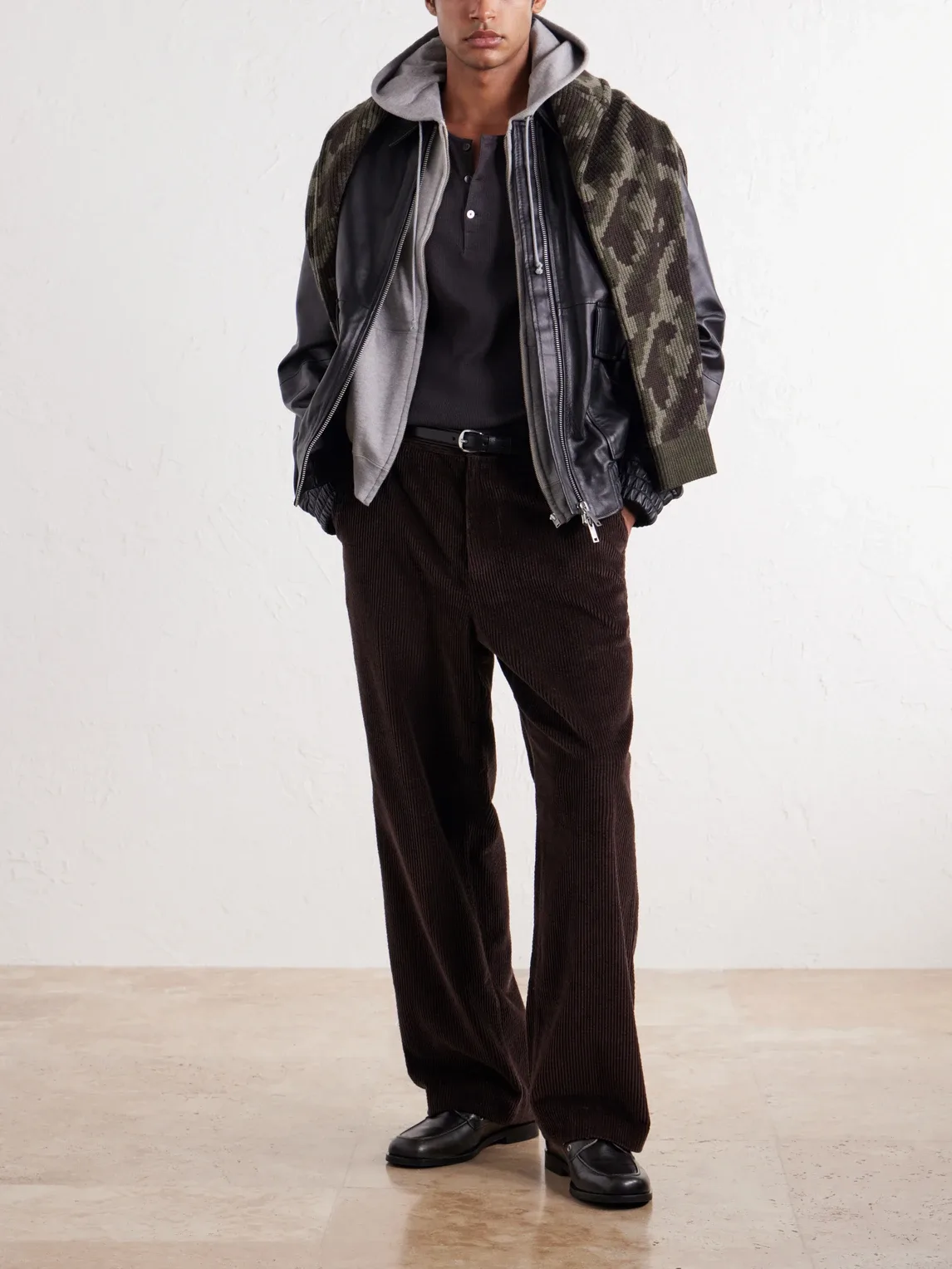 Wide-Leg Cotton-Corduroy Trousers by Aim Leon Dore