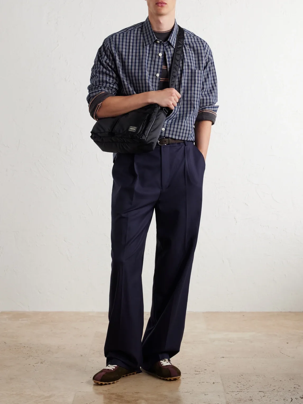 Tanker Sling Twill Messenger Bag by Porter Yoshida and Co