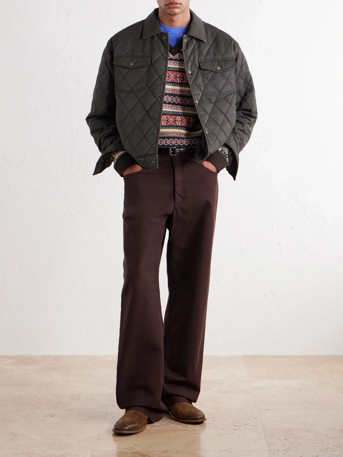 Quilted Shell Blouson Jacket by Aim Leon Dore