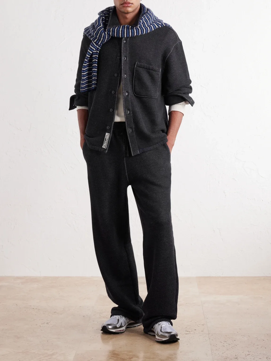 Cotton Open-Terry Shirt by Aim Leon Dore