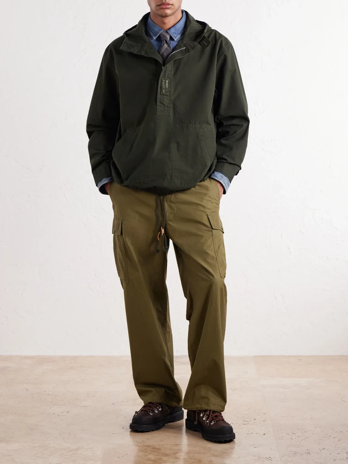 Anorak Cotton Hooded Jacket by Aim Leon Dore