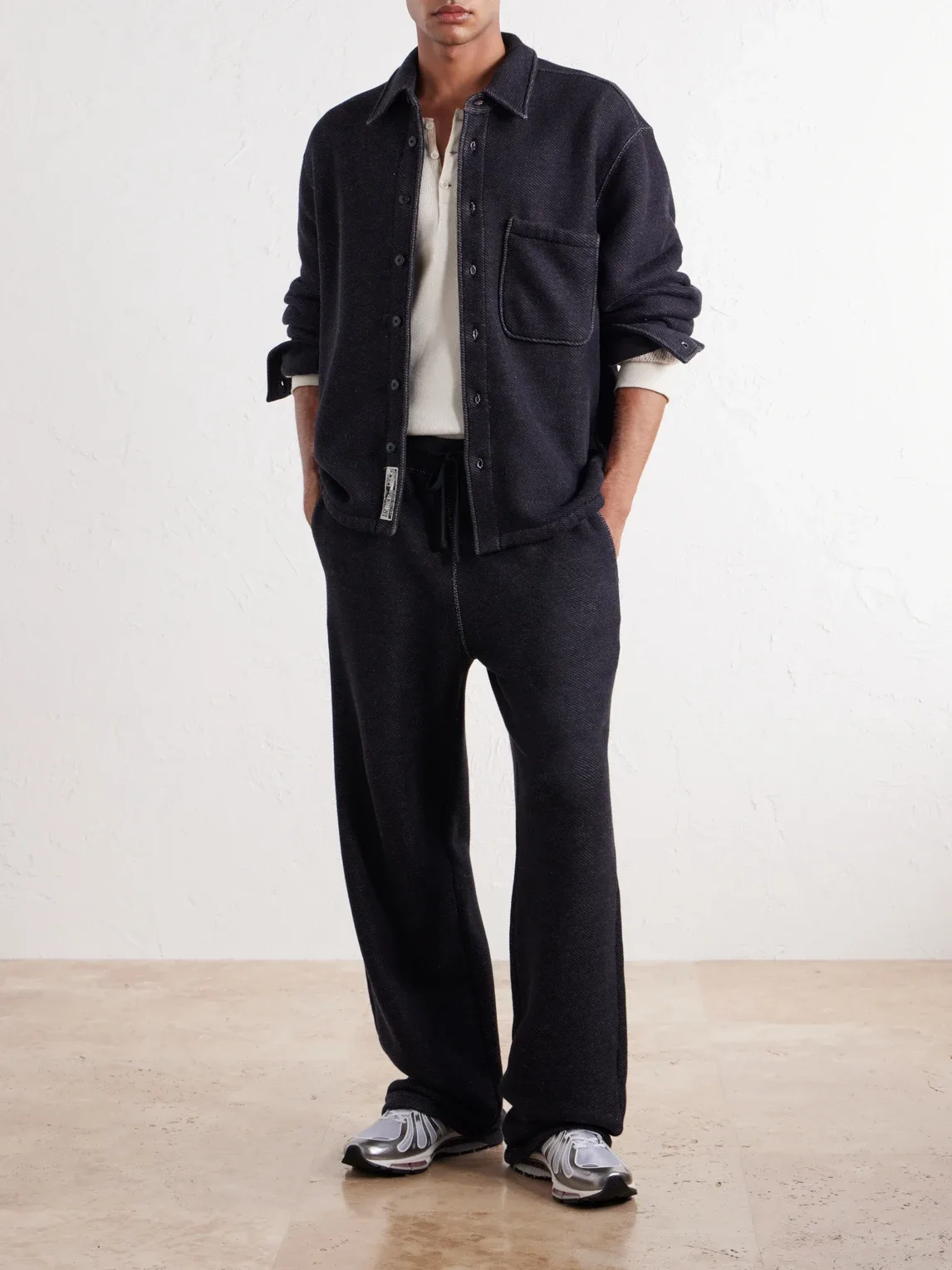 Straight-Leg Cotton Open-Terry Sweatpants by Aim Leon Dore