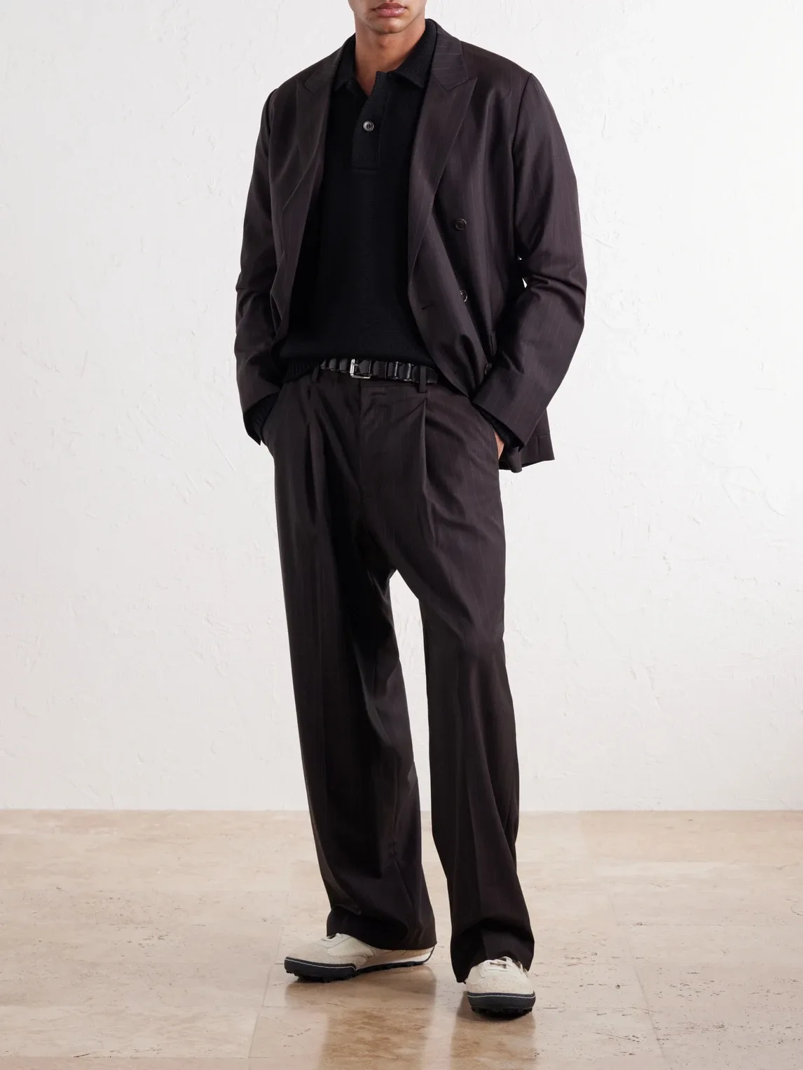 Merino Wool Polo Sweater by Aim Leon Dore