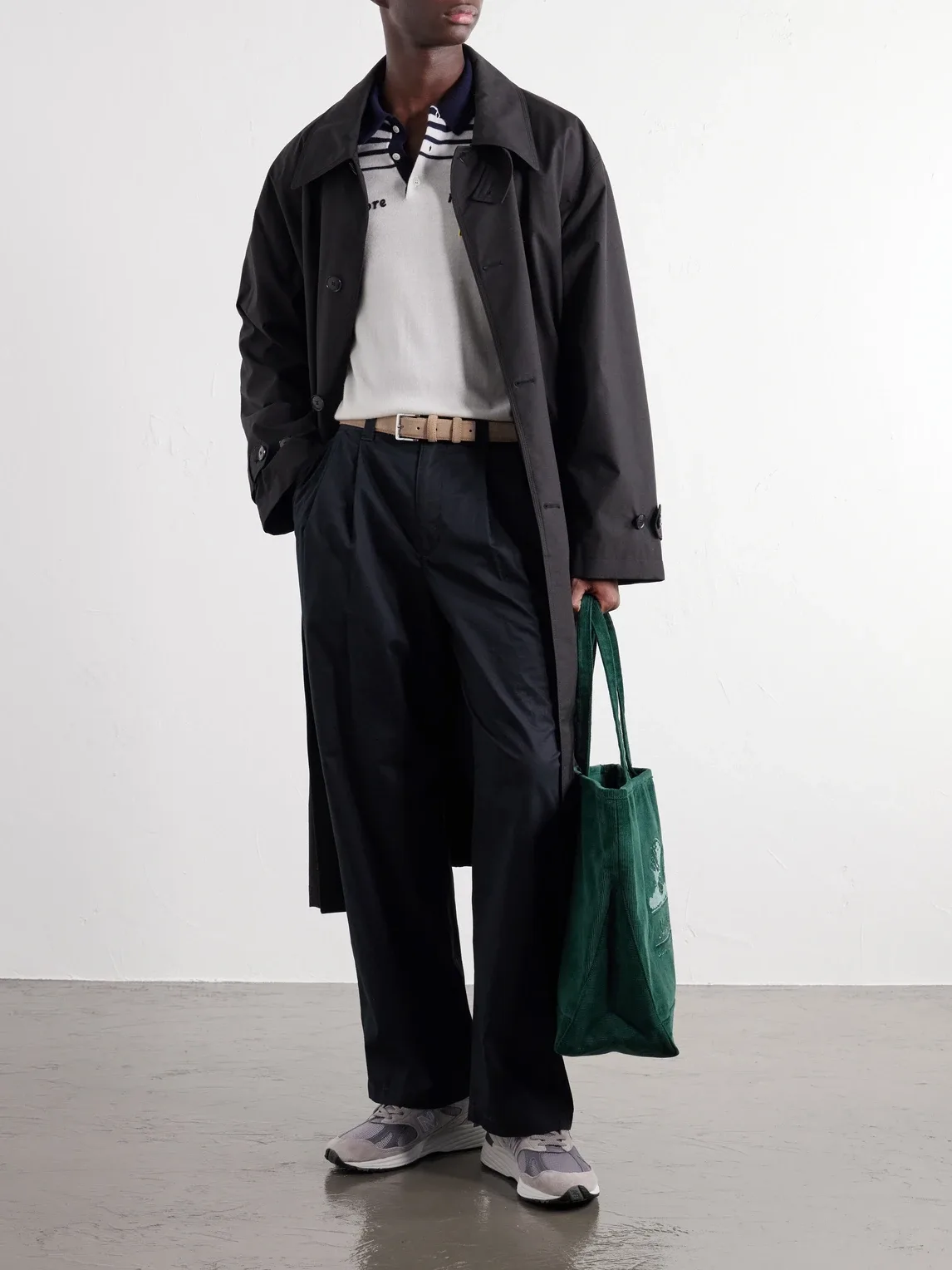 Logo-Embroidered Cotton-Corduroy Tote by Aim Leon Dore