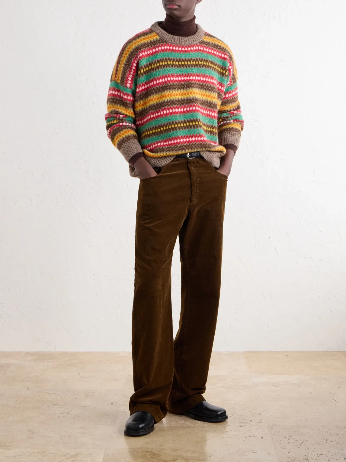 Fair Isle Alpaca-Blend Intarsia Sweater by Monitaly