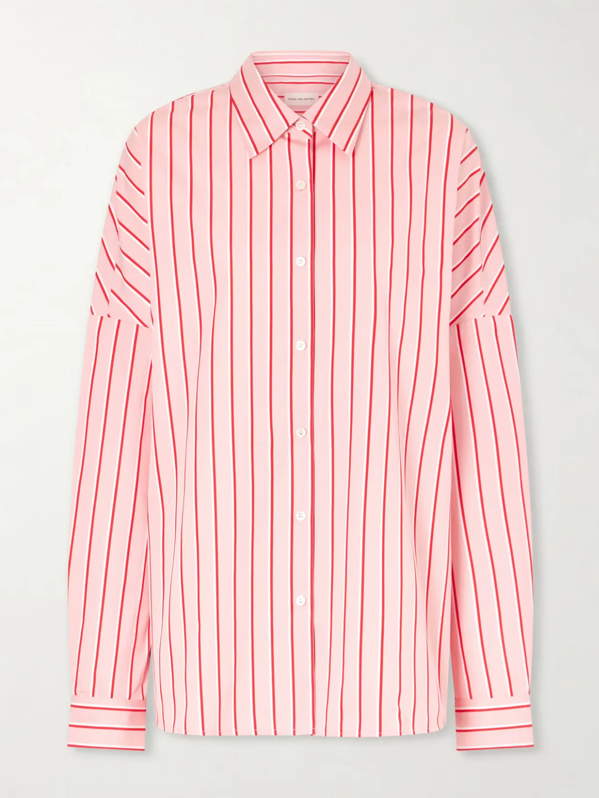 - Casia Striped Cotton-poplin Shirt -