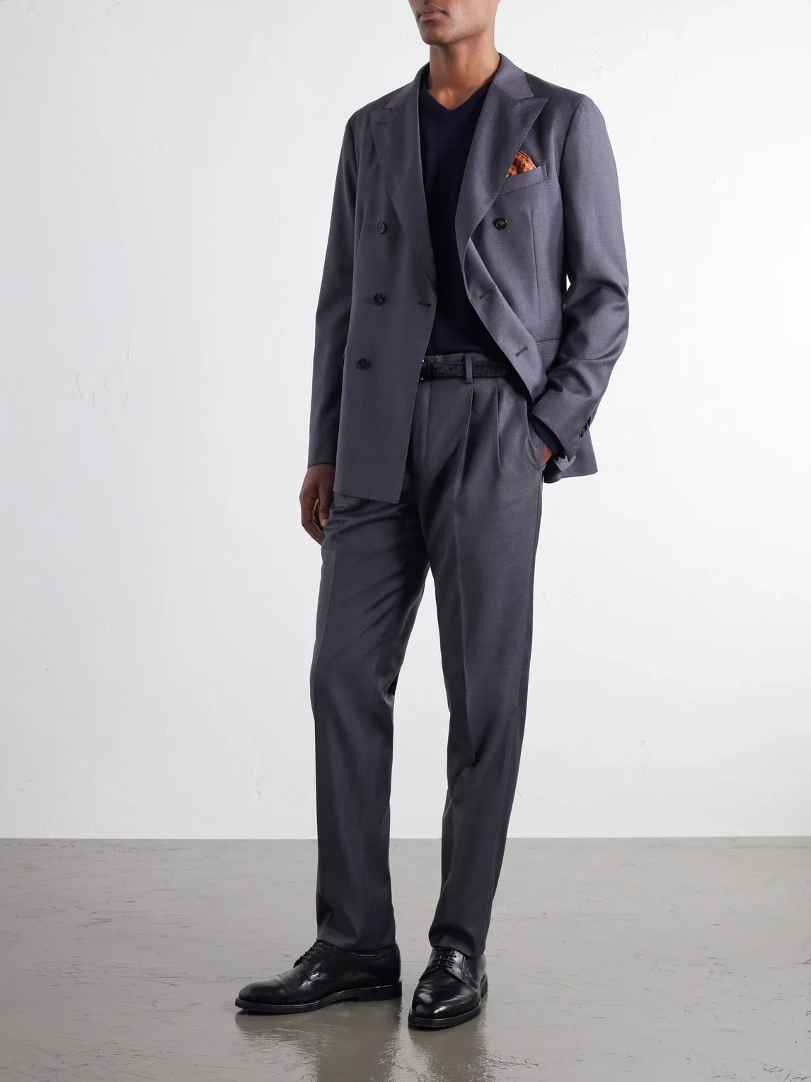 Incotex Double-Breasted Virgin Wool Batavia Suit by Slowear
