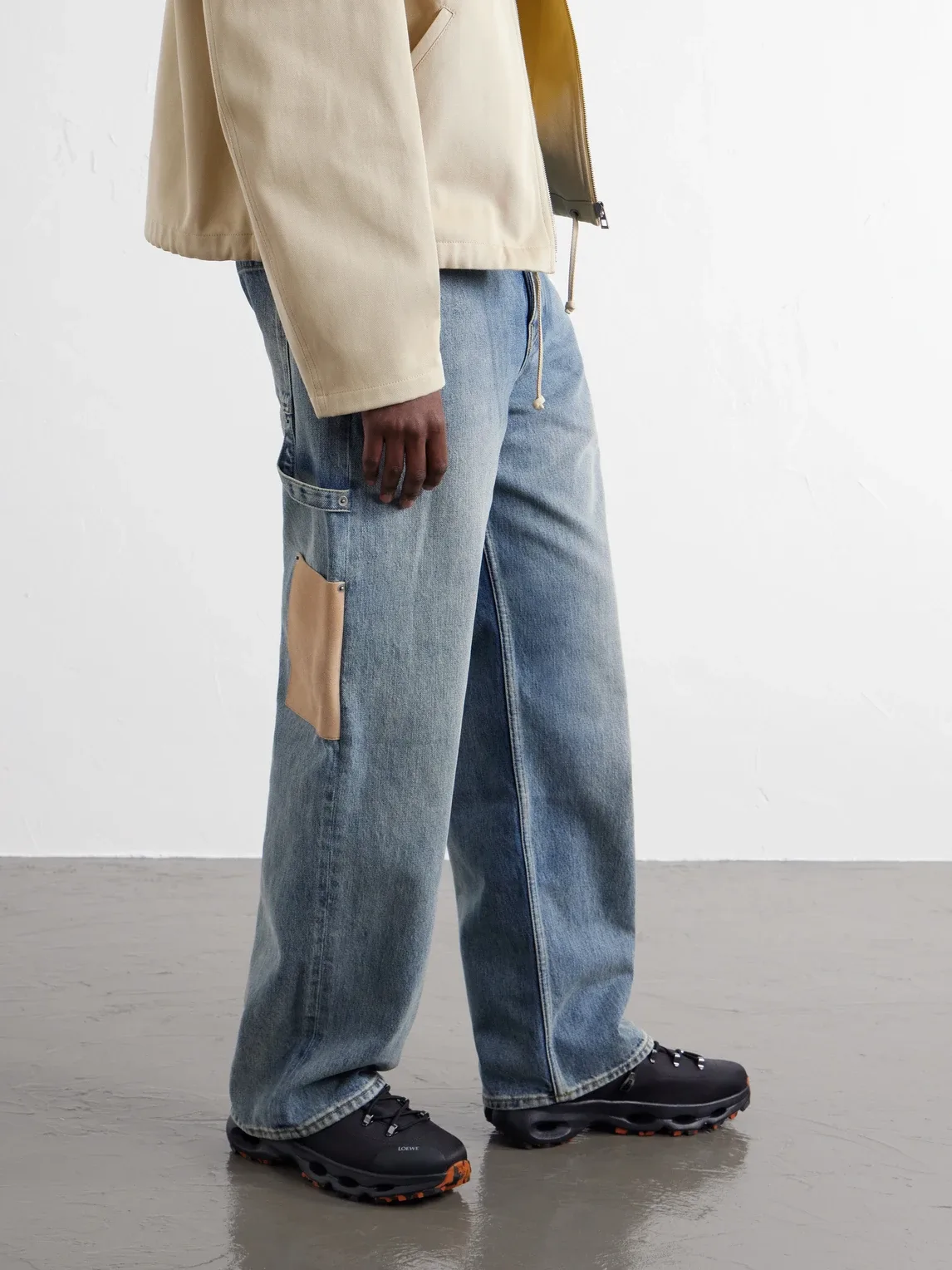 On Cloudsolo Hiker Rubber-Trimmed Twill Sneakers by LOEWE