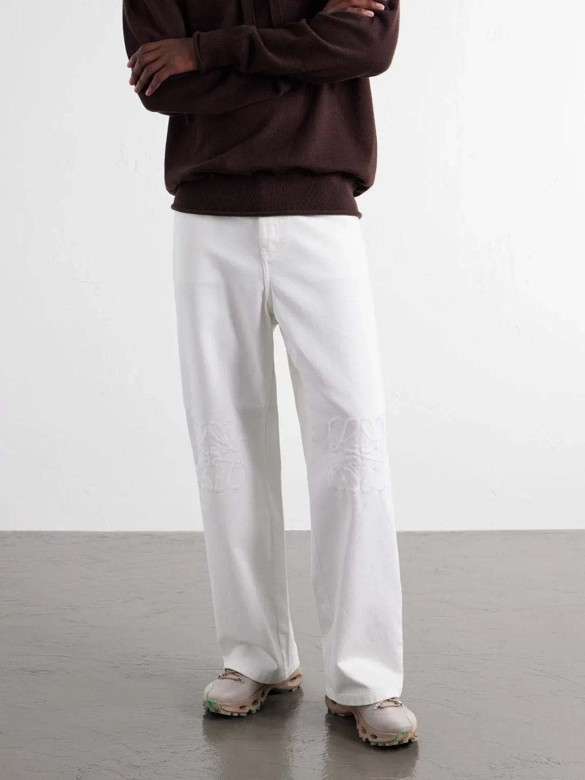 LOEWE x on Cloudsolo Hiker Rubber-Trimmed Twill Sneakers by LOEWE