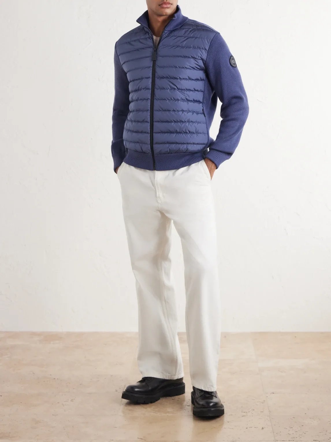 HyBridge Ribbed Wool and Quilted Shell Down Jacket by Canada Goose