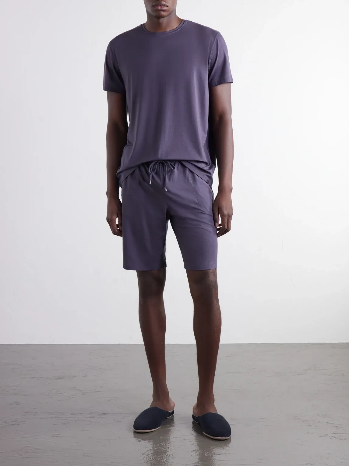 Basel Stretch-Modal Jersey Pyjama T-Shirt by Derek Rose