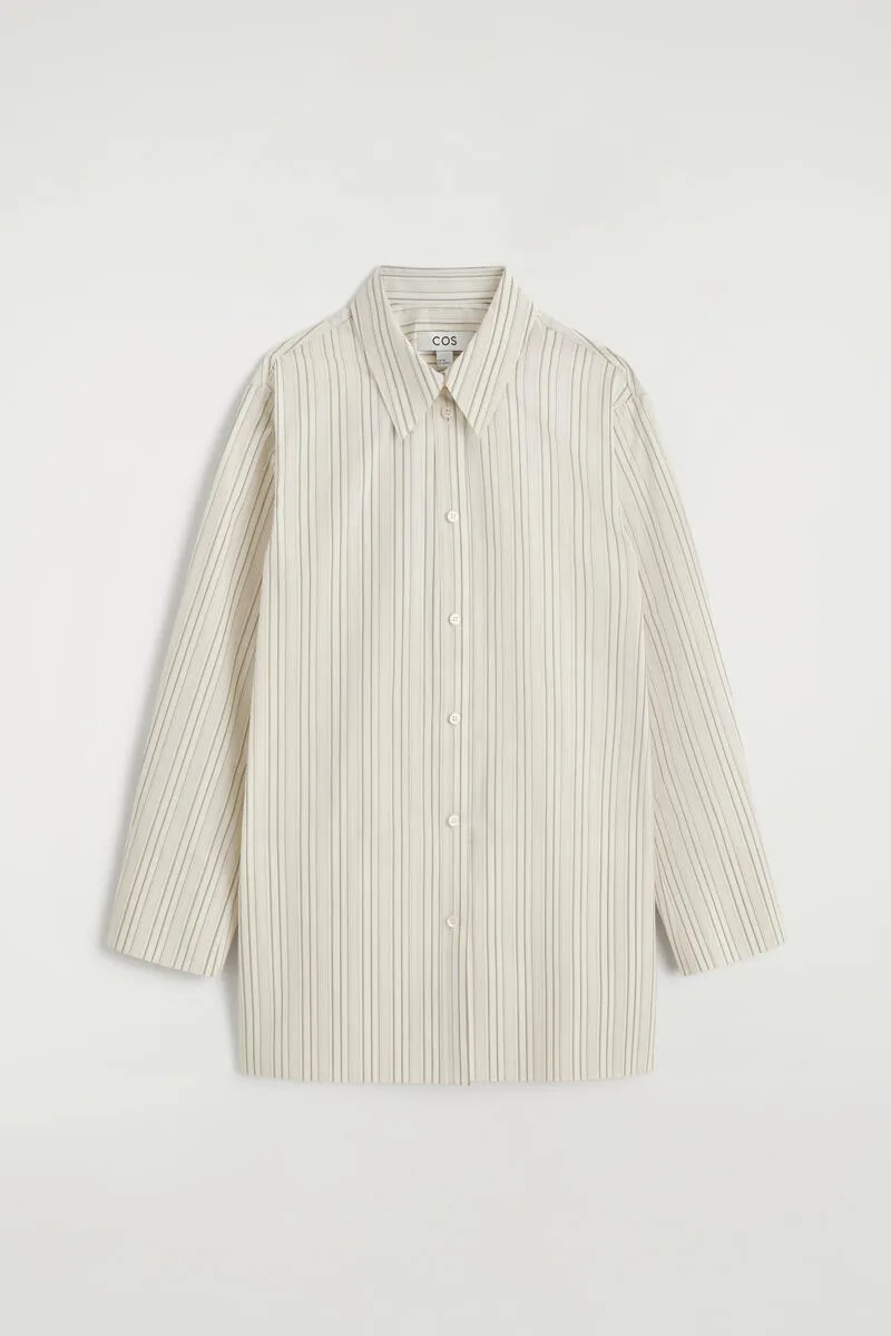Bonded-Paneled Cotton Shirt by COS