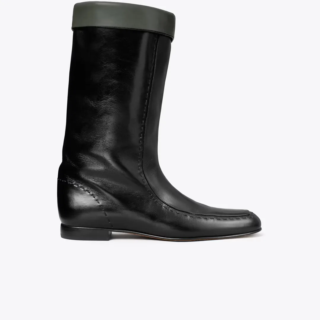 Flat Riding Boot by Tory Burch