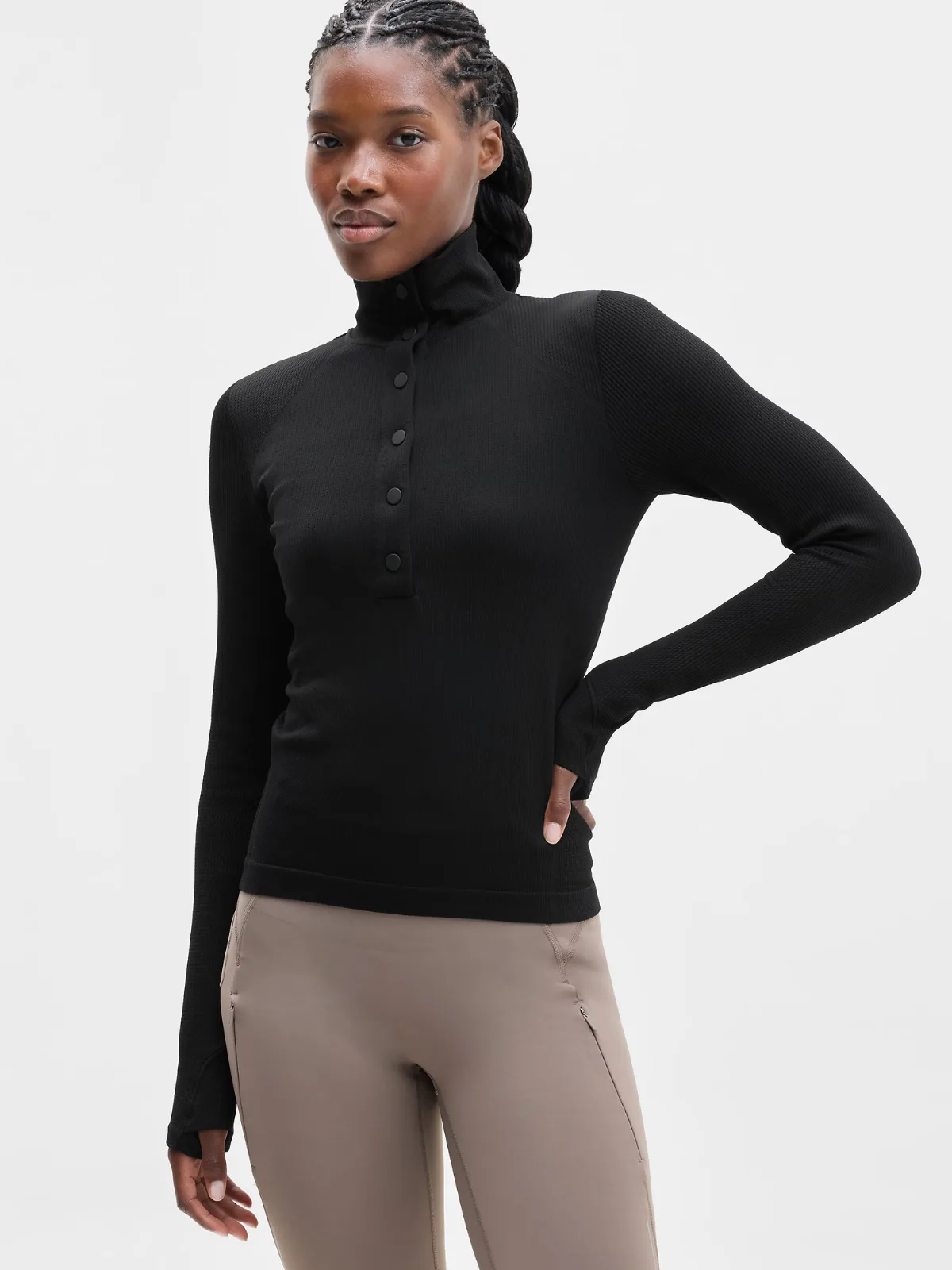 Flurry Seamless Henley by Athleta
