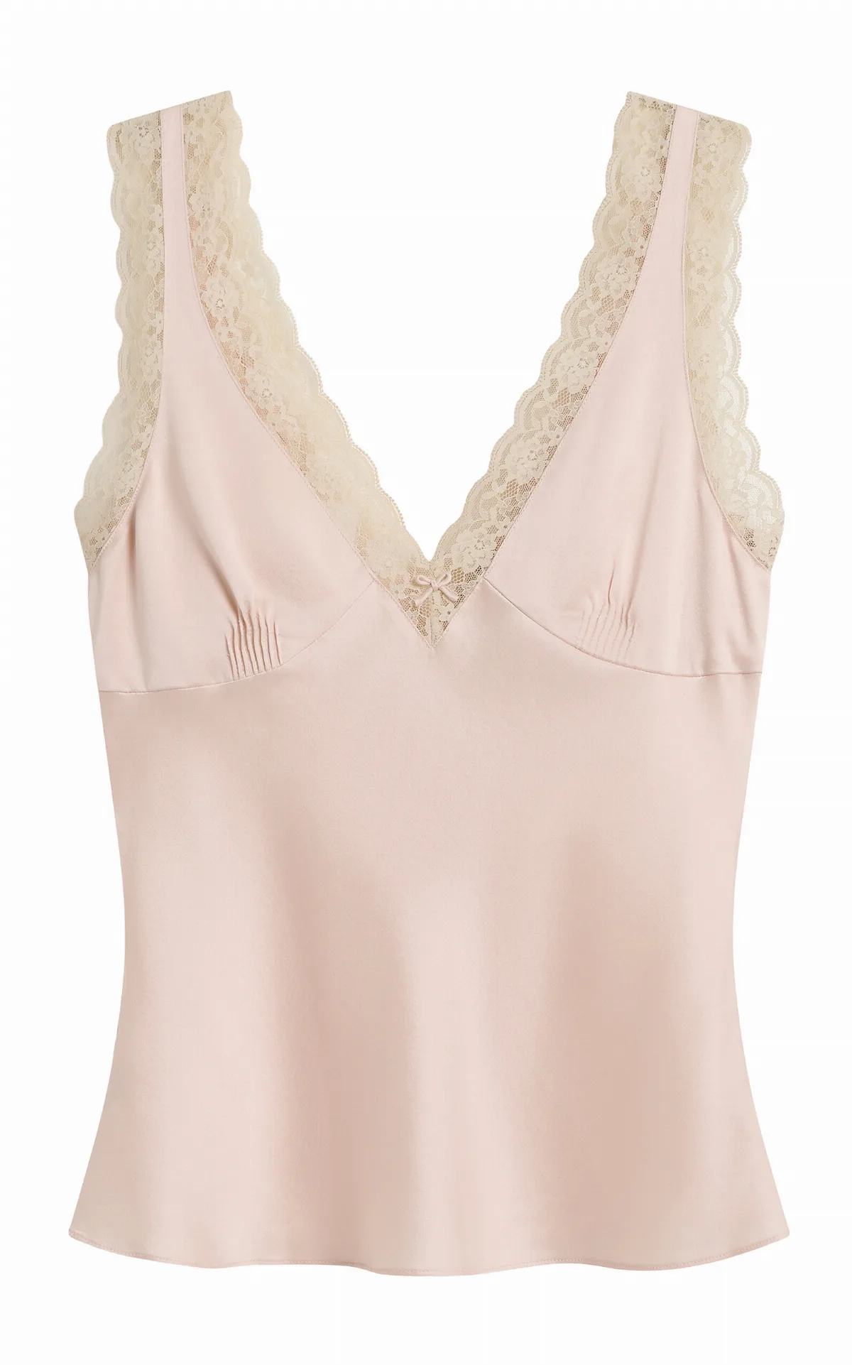 Blake Lace-Trimmed Silk Tank Top by Posse