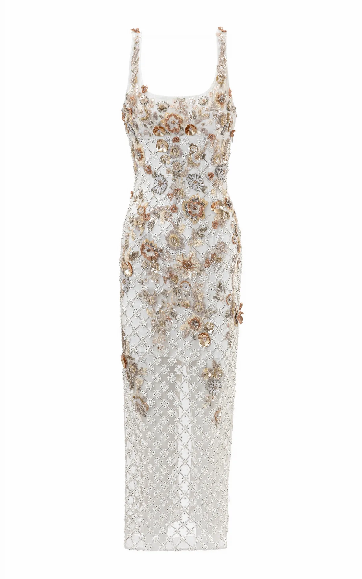 Allure Forbidden Embellished Midi Dress by La Fuori