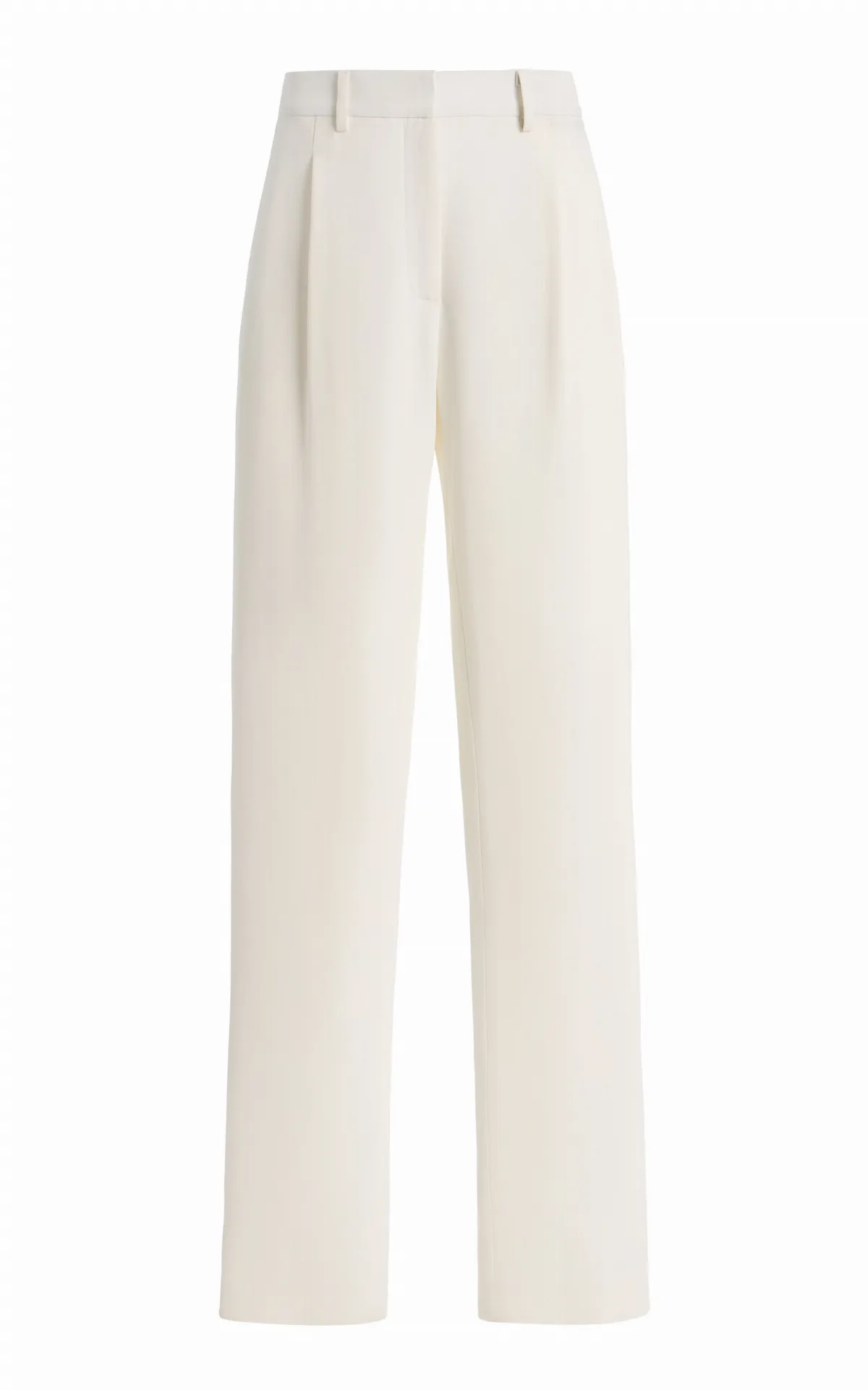 The Irving Mid-Rise Crepe Straight-Leg Pants by Brandon Maxwell