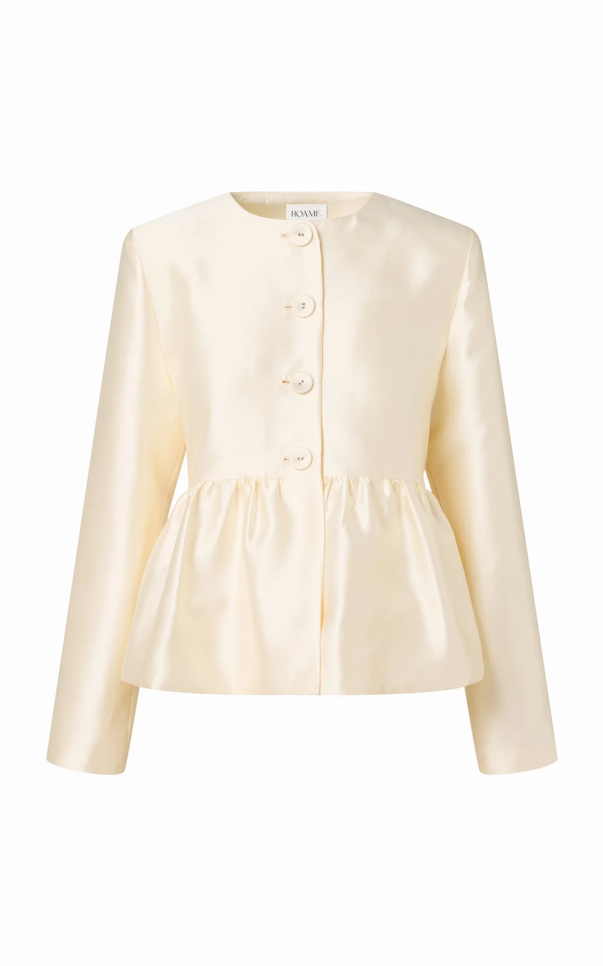 Caroline Satin Peplum Jacket by Roame