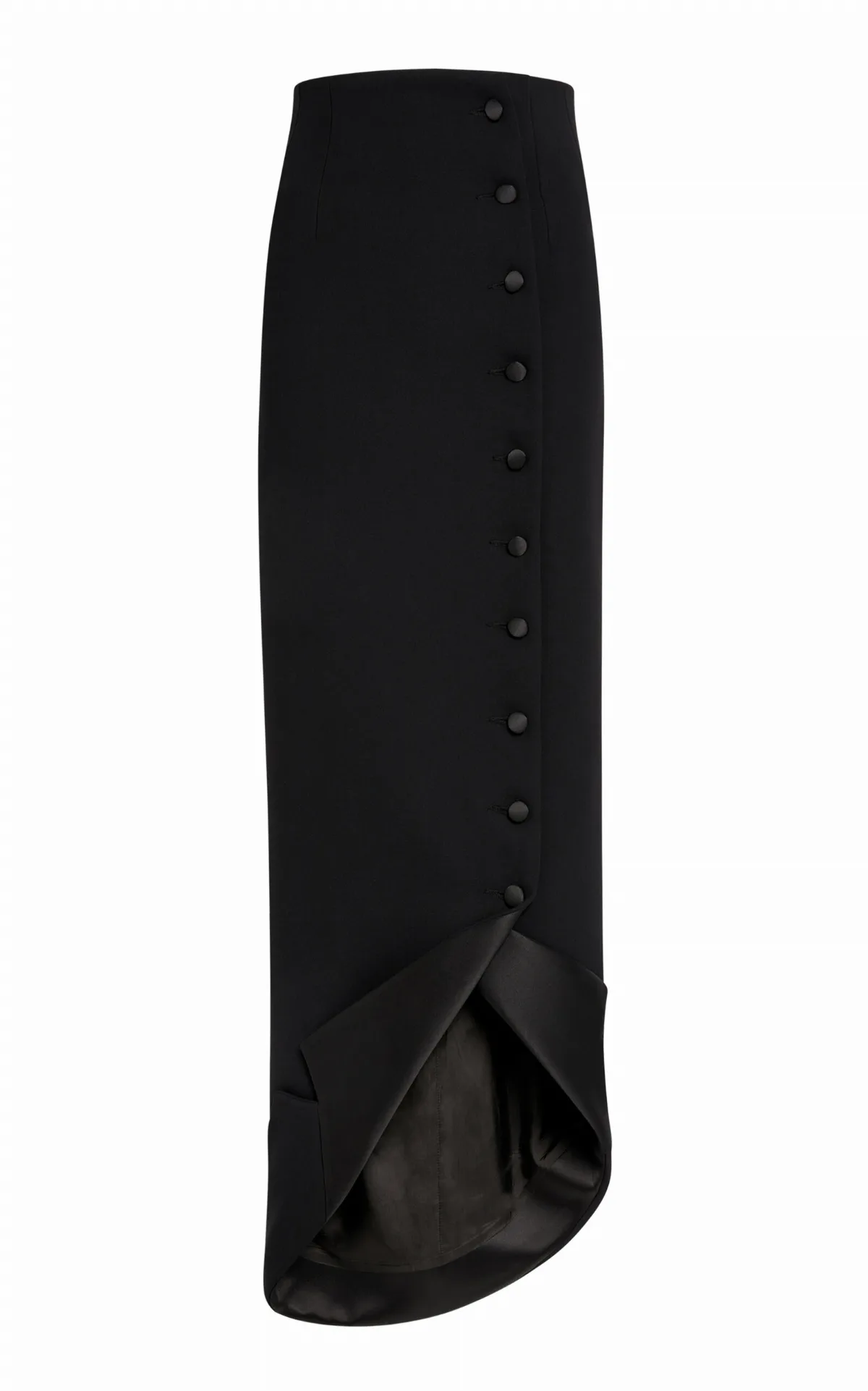 A.W.A.K.E. MODE Tailored Button-Front Maxi Skirt by Awake Mode