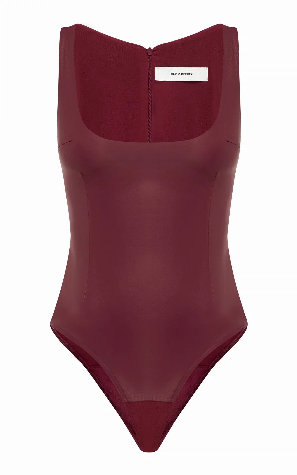 Singlet Leather Bodysuit by Alex Perry