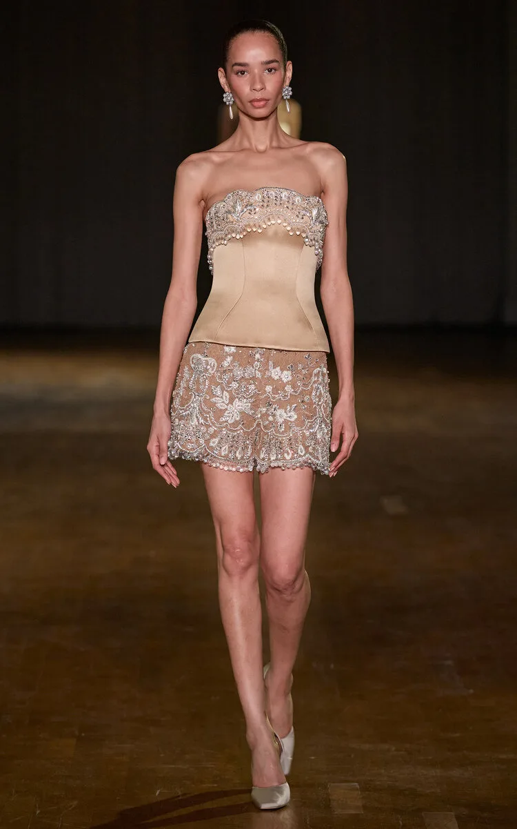 Fitted Embellished Top by Georges Hobeika