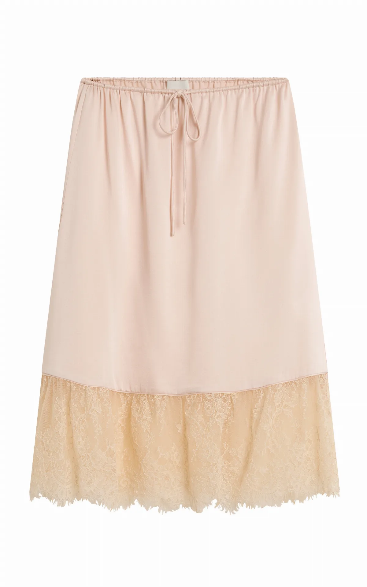 Blake Lace-Trimmed Silk Midi Skirt by Posse