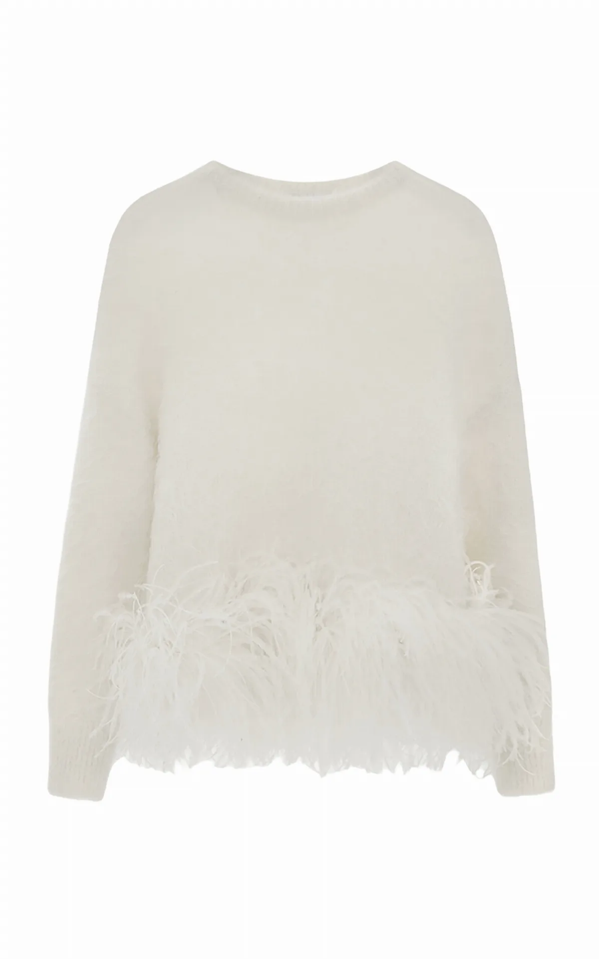 Dovico Feathered Alpaca-Blend Sweater