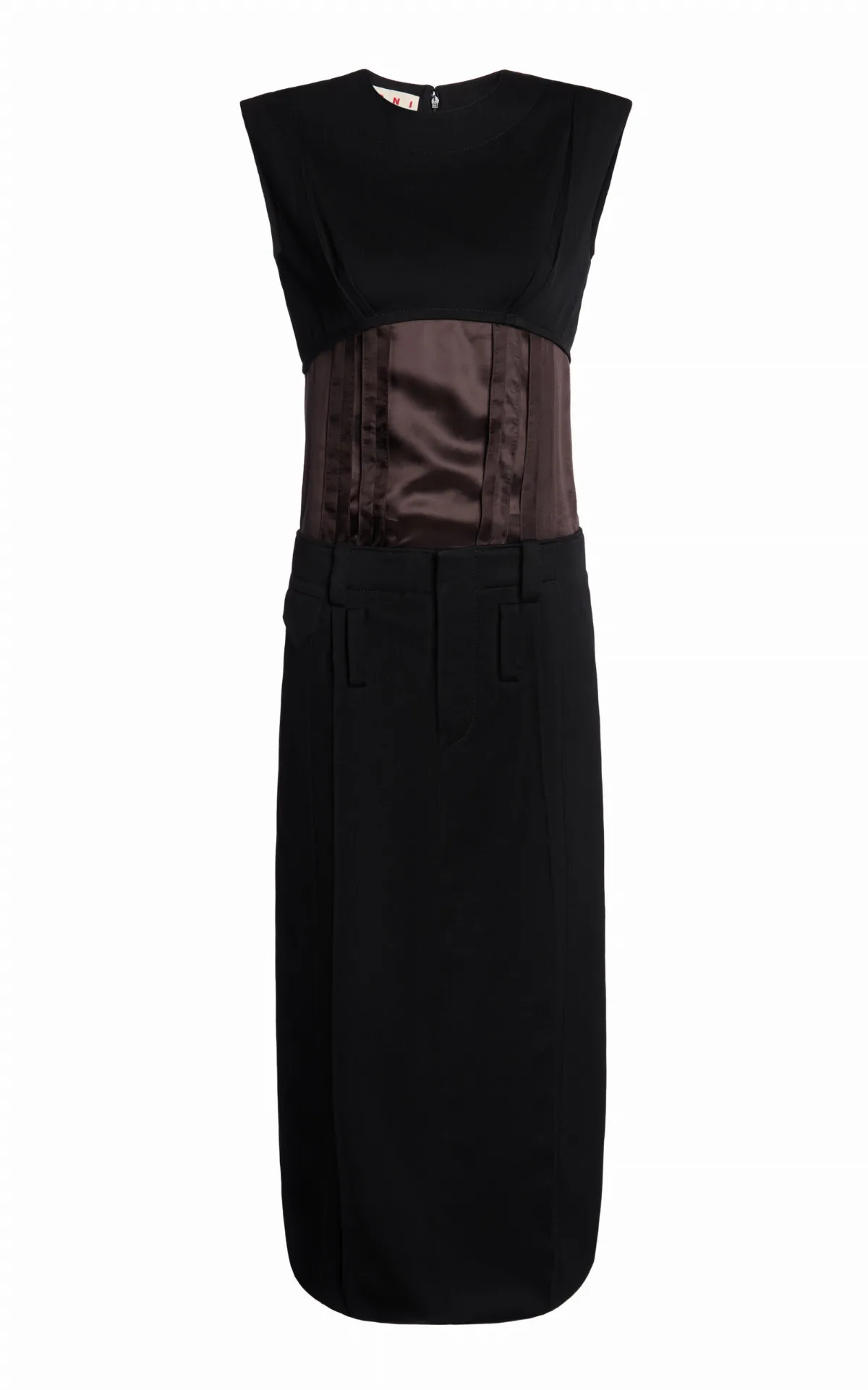 Belted Wool Midi Dress by Marni