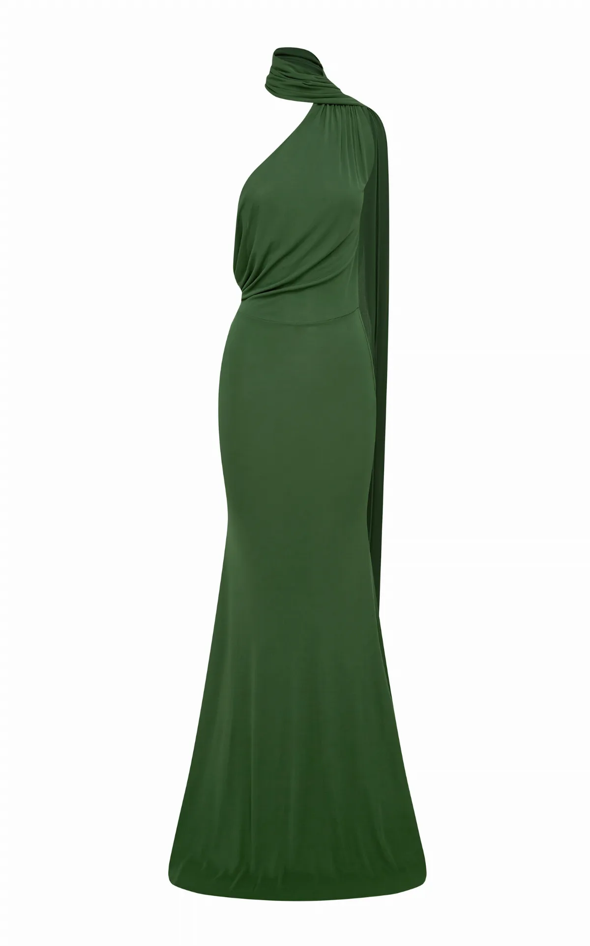 Scarf Pleated Dry Jersey Gown by Alex Perry