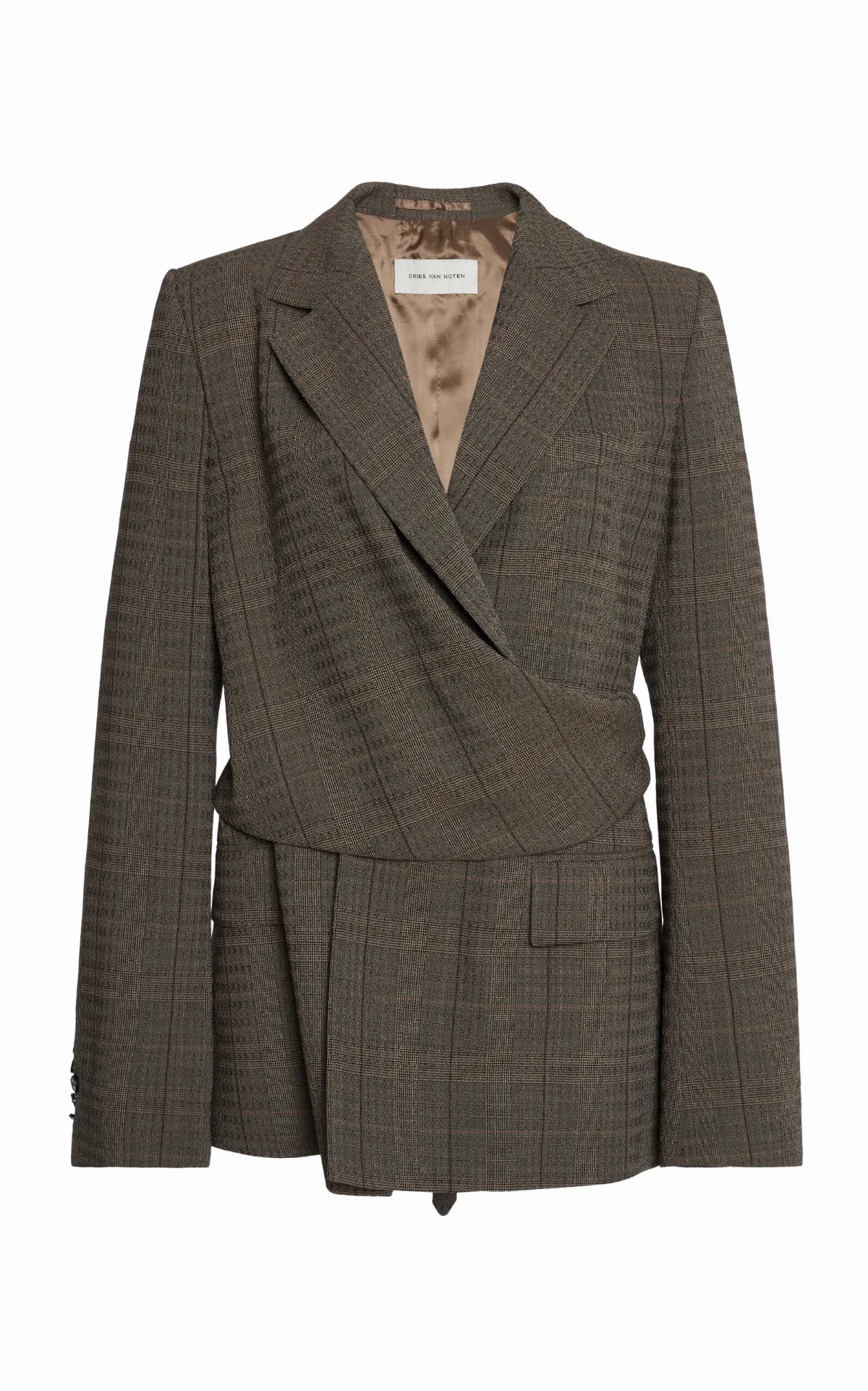 Beline Draped Wool Blazer by Dries Van Noten