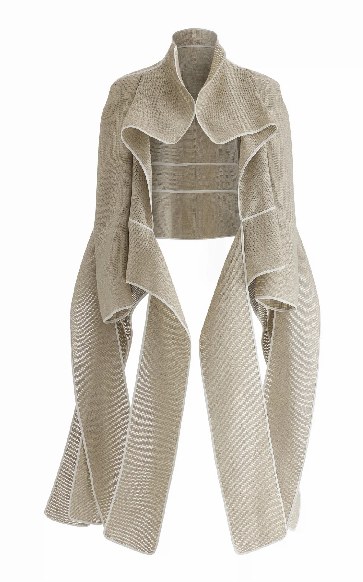 Herald Spliced Linen-Blend Jacket by Maticevski