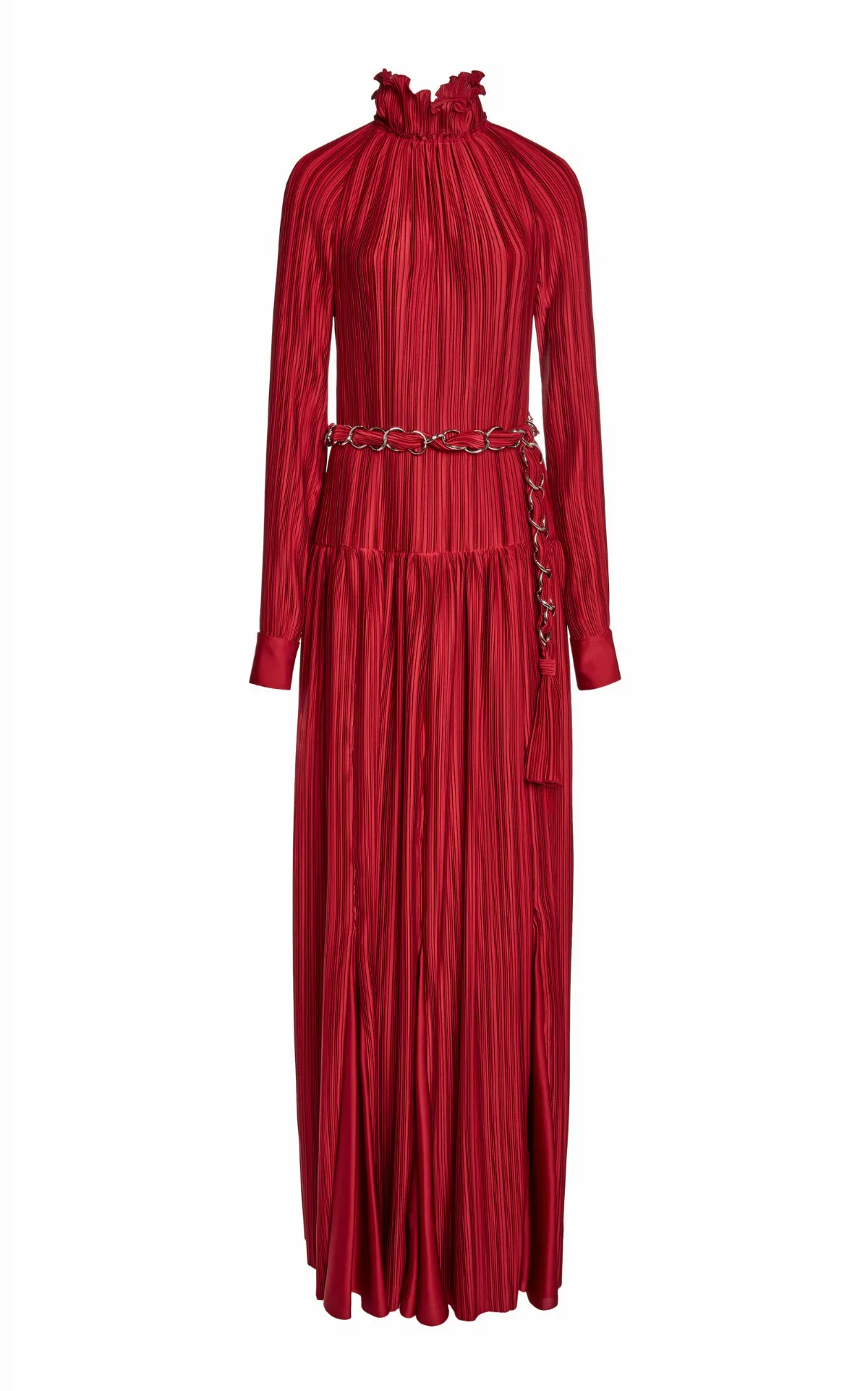 Pleated Charmeuse Maxi Dress by Lanvin
