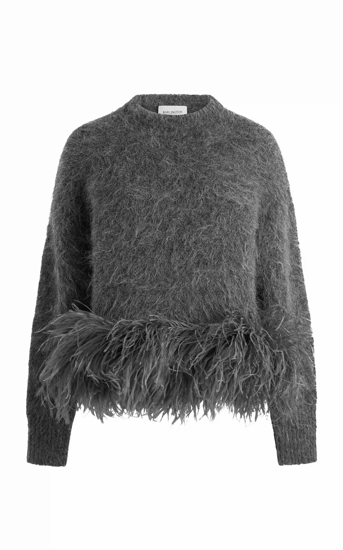 Dovico Feathered Alpaca-Blend Sweater