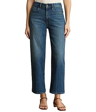 Lauren Ralph Lauren High Rise Straight Leg Ankle Jeans by Ralph Lauren