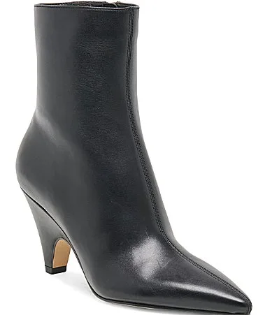 Cruz Leather Sculpted Heel Booties by Dolce Vita