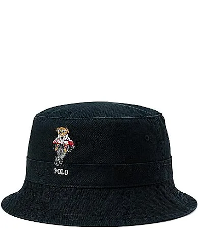 Polo Bear Twill Bucket Hat by Polo Ralph Lauren
