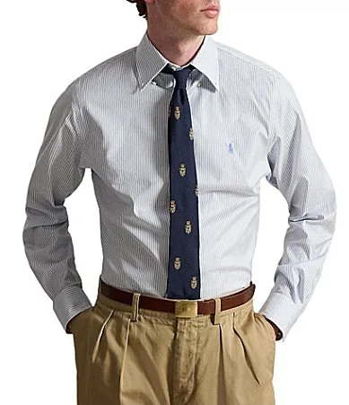 Classic Fit Stripe Button Down Shirt by Polo Ralph Lauren