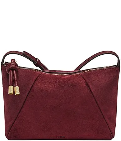 Willa Small Suede Crossbody Bag by Fossil